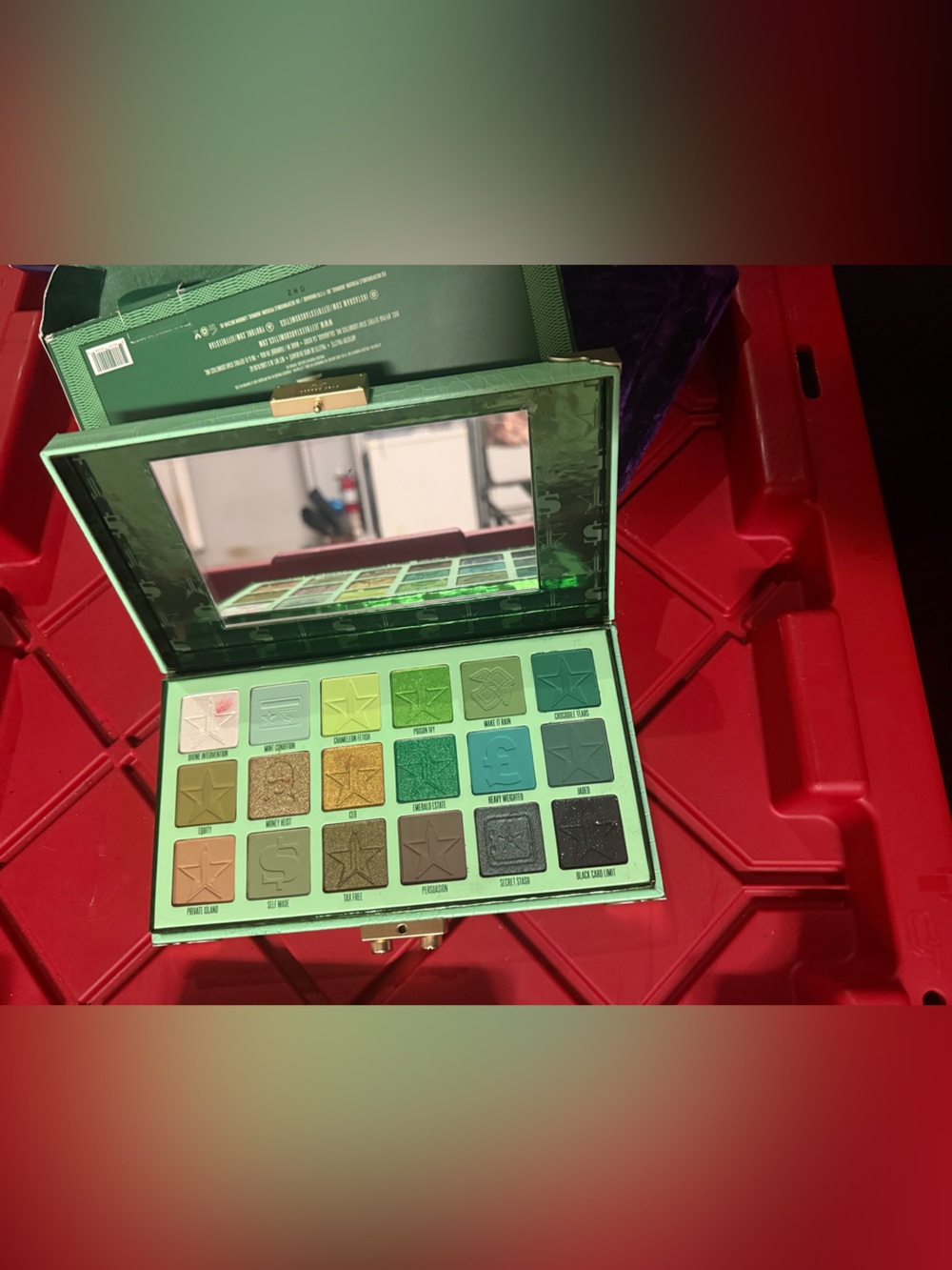 Jeffree Star Green Eyeshadow Palette — Emerald, Mint & Teal Shades